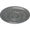 Ekena Millwork Marseille Ceiling Medallion (Fits Canopies up to 4 1/4"), Hand-Painted Platinum, 16 1/8"OD x 5/8"P CM16MAPLS - alternate 4